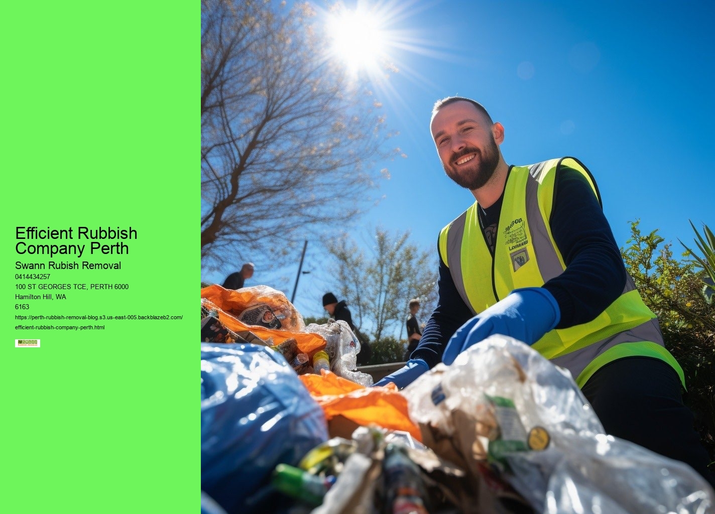 Efficient Rubbish Company Perth