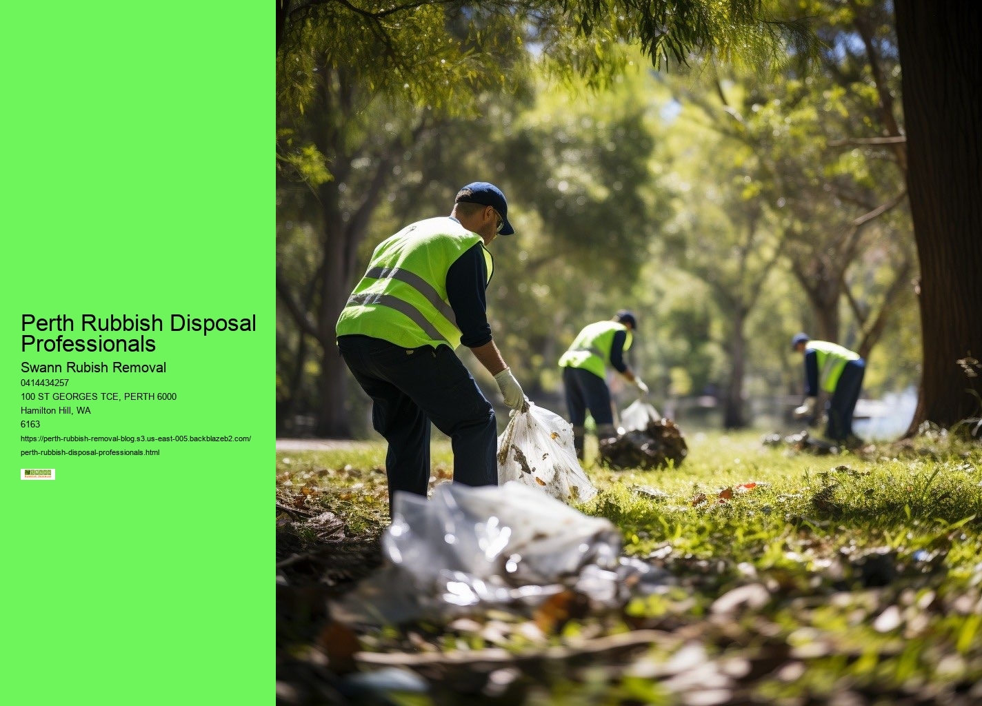 Professional Waste Collection Perth