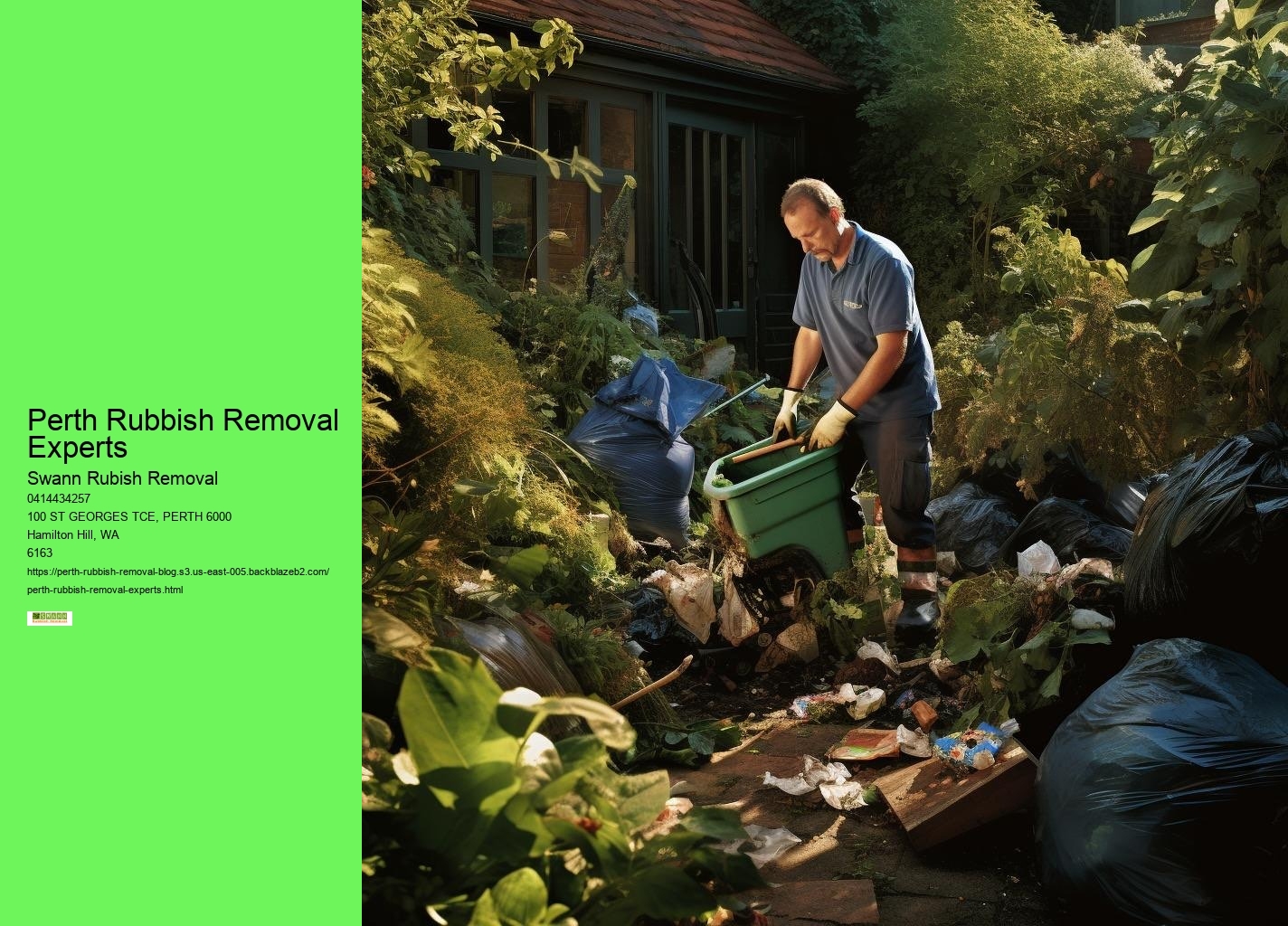 Perth Rubbish Removal Experts