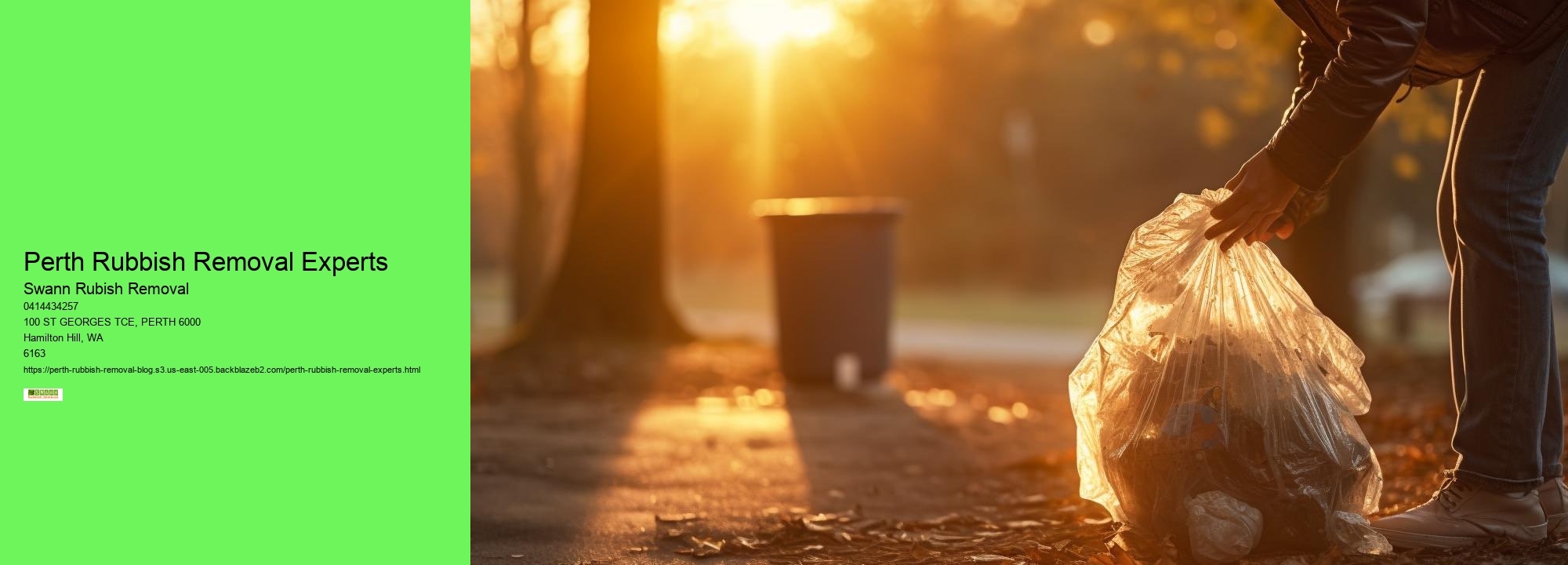 Expertise in Waste Removal Perth