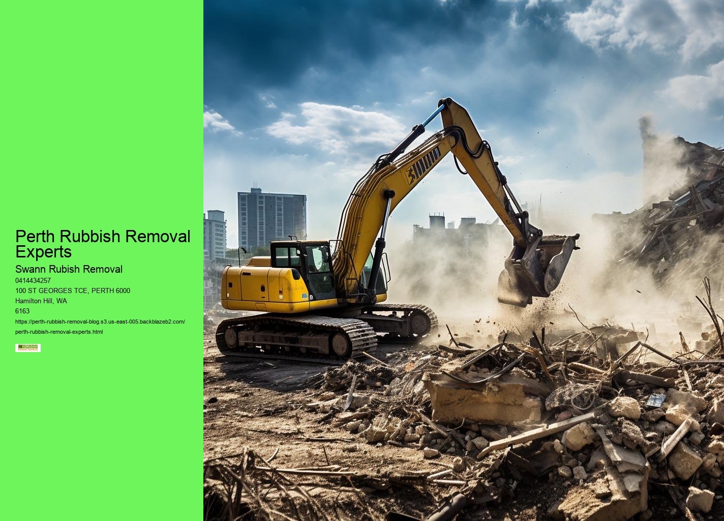 Perth Commercial Debris Removal