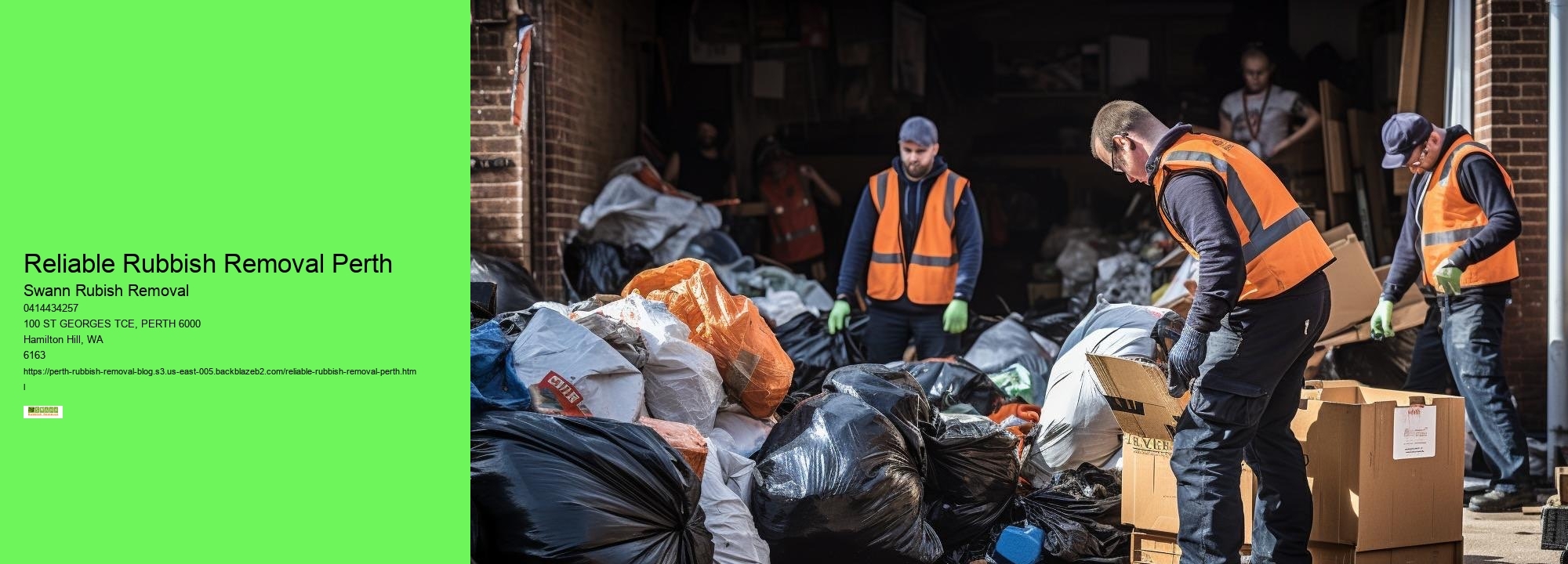Quality Garbage Collection Perth