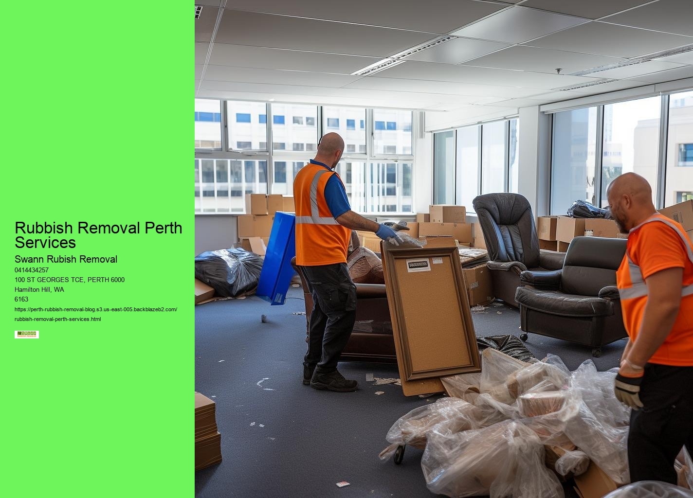 Rubbish Removal Perth Services