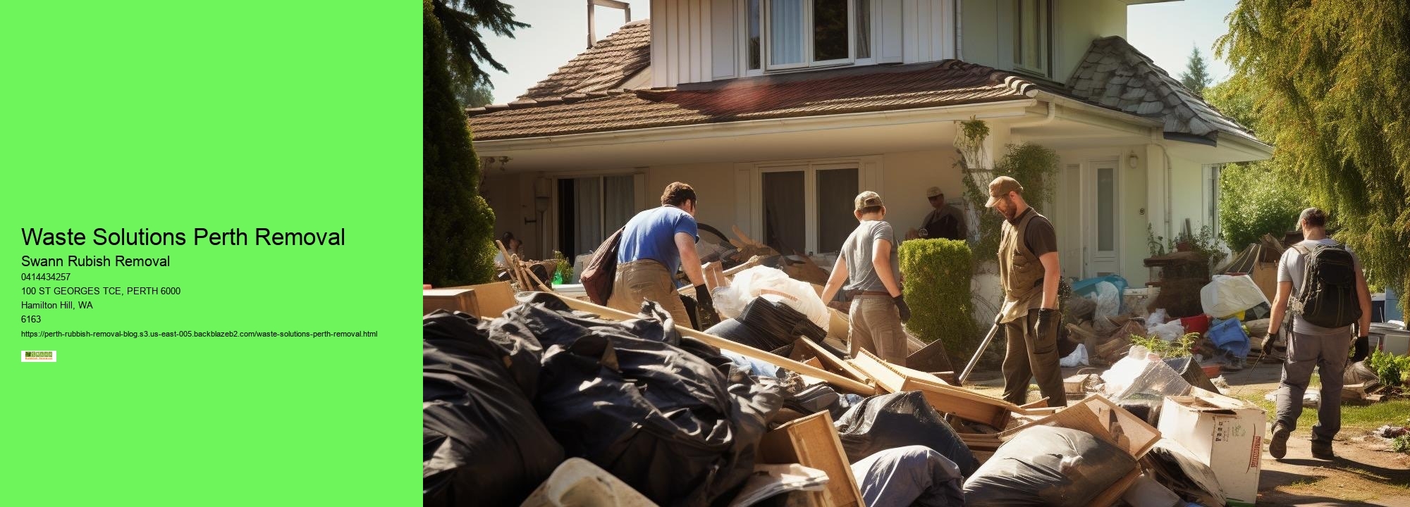 Waste Solutions Perth Removal